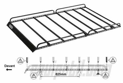 Galerie Opel Combo depuis 2003 (fixation pièce aluminium)